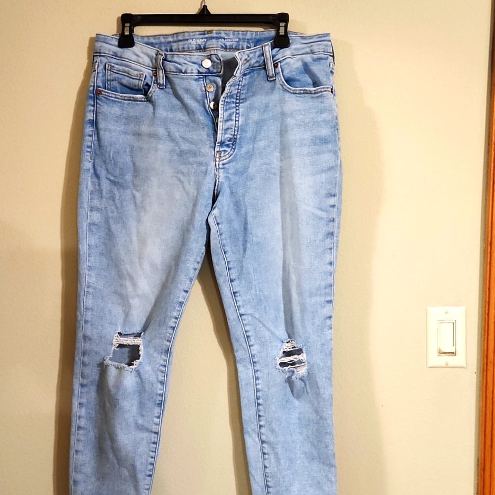 Women's Old Navy High Rise OG Straight Jeans 14